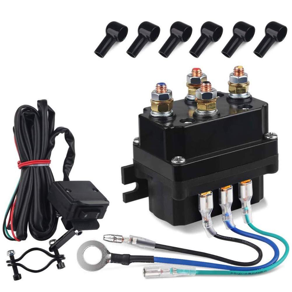 直售12V250A越野车绞车继电器电动绞盘继电器4250x套装