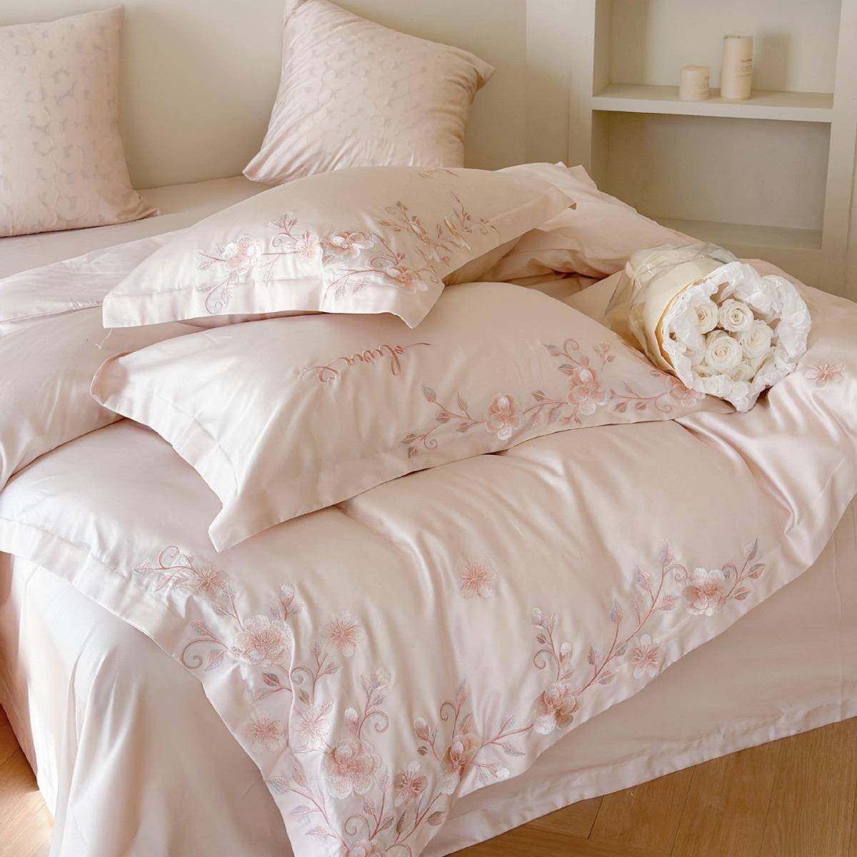 公主风长绒棉繁花刺绣圆角贴边床单被套四季款四件套,特色手工艺,其他特色工艺品,淘宝优惠券,粉丝福利购,淘宝优惠卷