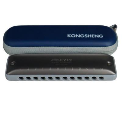 孔声12孔全音阶口琴EZ12演奏型民谣初学者琴经典经典演奏型乐器