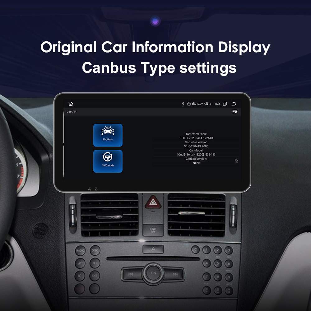 10.33寸奔驰安卓导航汽车中控carplay大屏导航适用于C级W204 S204