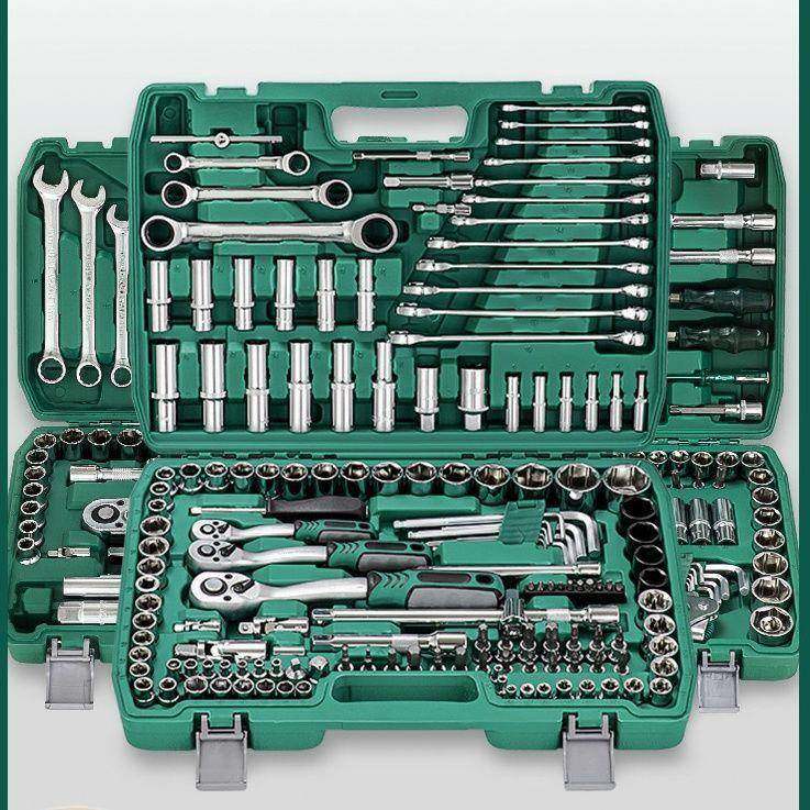 121件套汽修套筒工具维修多功能棘轮扳手套装修车专用组套家用