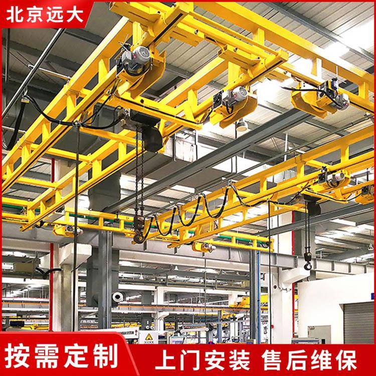 250kg公斤高博款kbk钢性起重机小型组合式钢架吊机上下料工位航吊