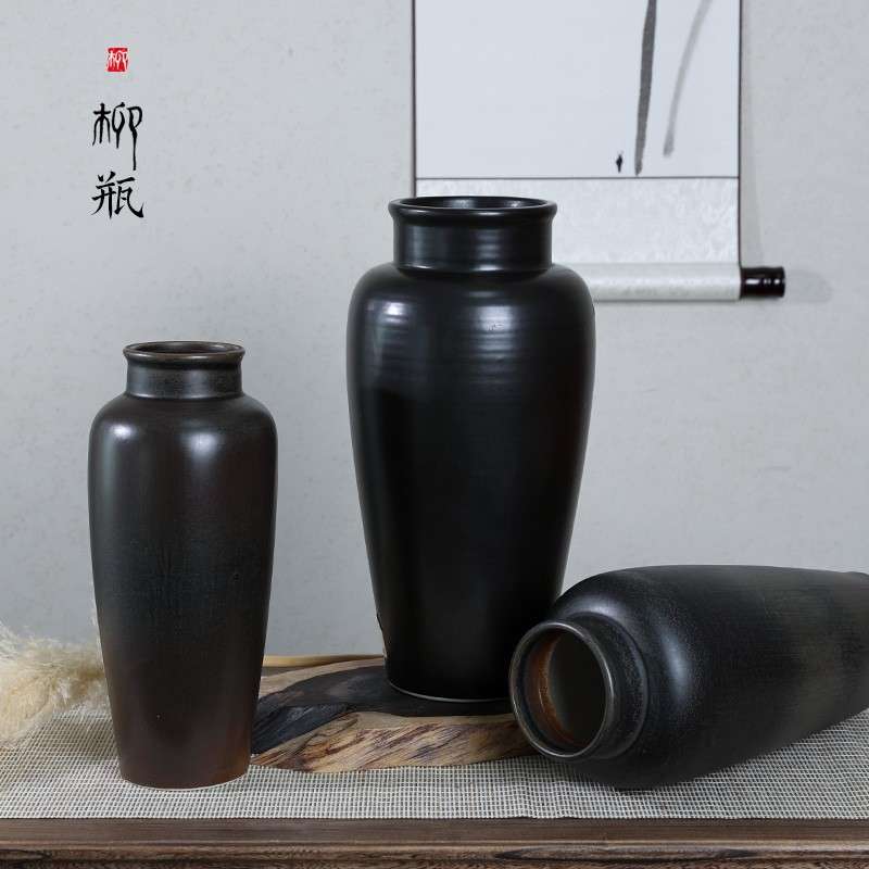 剑山陶瓷花瓶中式室内插花花器中华花艺瓶花花器剑山插花工具简约