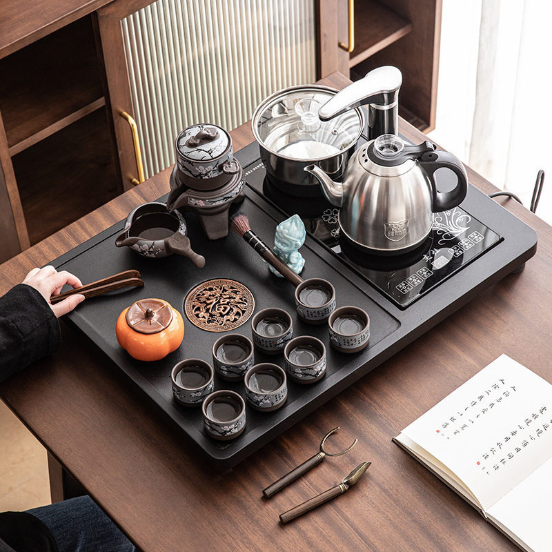 全自动整套紫砂茶具一套家用功夫烧水茶盘套装泡茶一体小型茶台