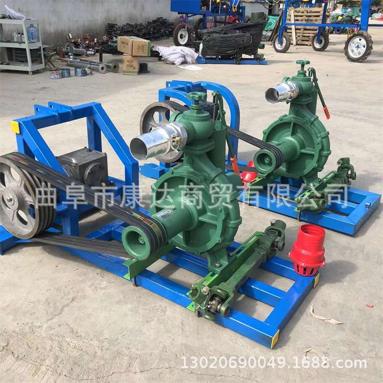 柴油机带动抽水泵 建筑防汛灌溉泵 4寸6寸8寸排水泵 高压喷灌泵