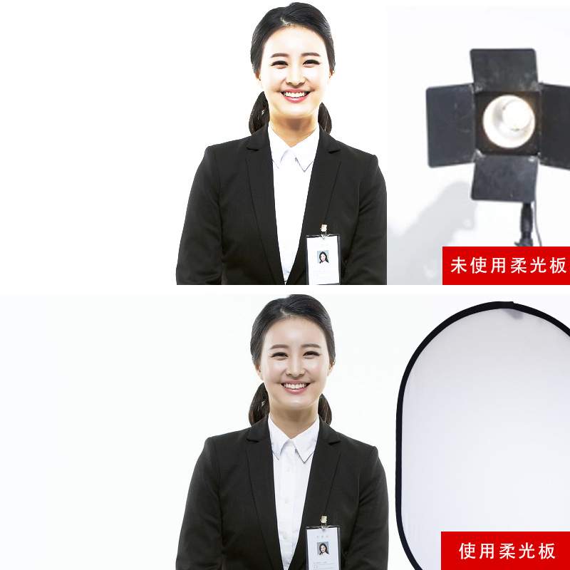 100*150椭圆形五合一反光板摄影器材 折叠柔光板抠图板直播补光