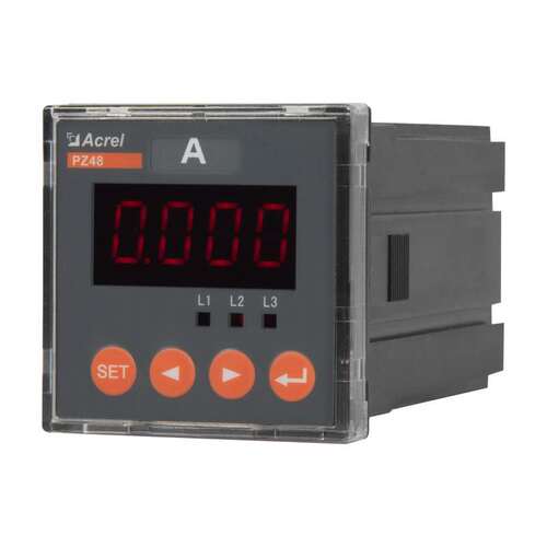 安科瑞PZ48-AI3三相交流电流表数码管显示开孔45*45精度0.5级