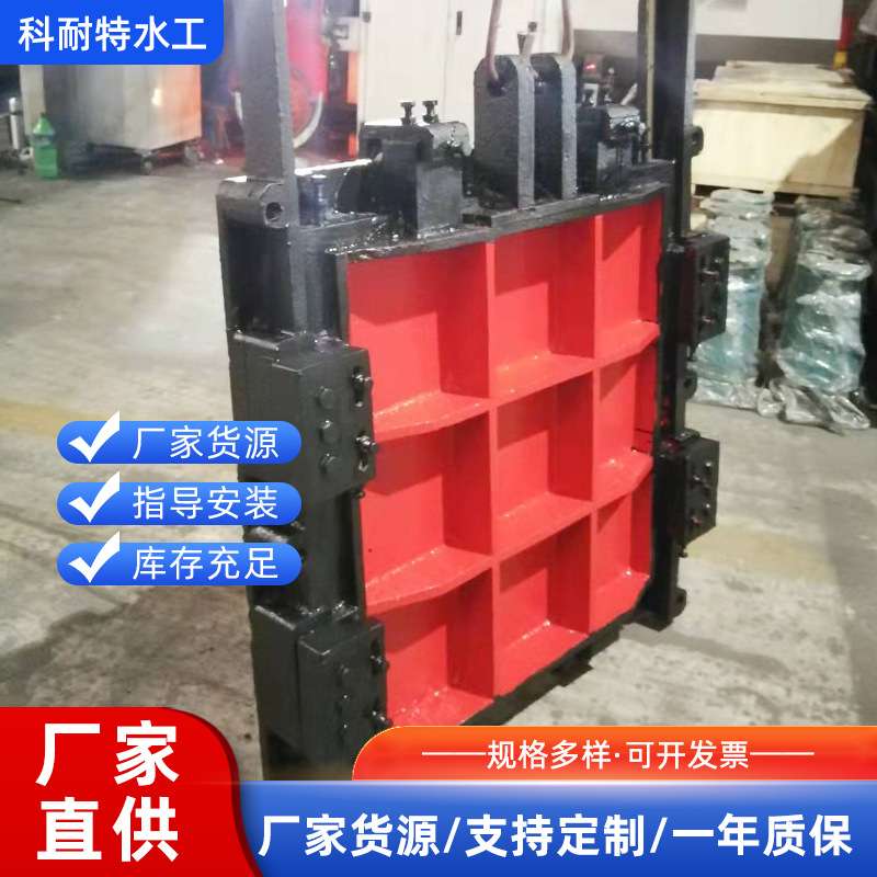 铸铁镶铜止水闸门水库调节闸门渠道河道手电一体启闭机闸门