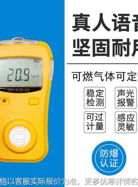 可燃气体检测仪便携式天然气液化气泄漏高精度检测报警器测漏仪