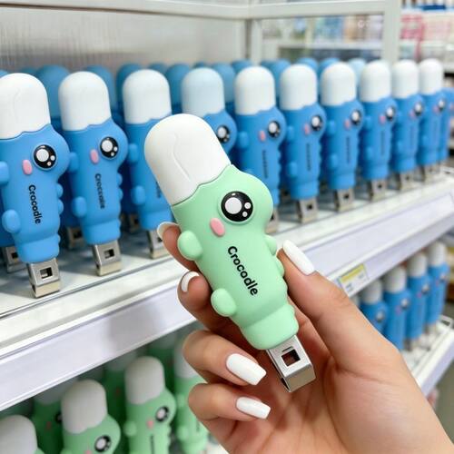 小鳄鱼磁吸二合一开瓶开箱器创意家用款冰箱贴小药瓶口开盖神器