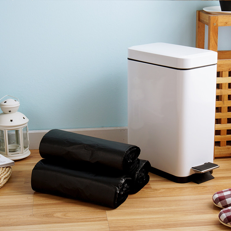 5/8/10/12/20/26/70L升黑色厨房背心抽取加厚塑料专用清洁垃圾袋