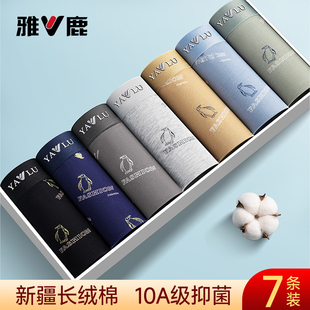 透气抑菌男式 男生纯棉平角裤 四角短裤 衩学生正品 雅鹿男士 新款 内裤