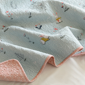 新下线花色 双人床单 平整不易皱 清新漂亮 纯棉绗缝厚实床垫