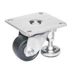 N带调整块脚轮平底活动型方型中重载200KG 怡合达CGP01 D65