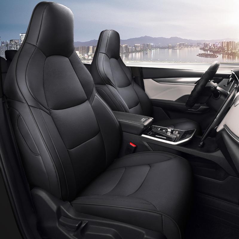 适用于威马EX5原车纹路四季专车专用全包围5座皮革材质汽车坐椅套