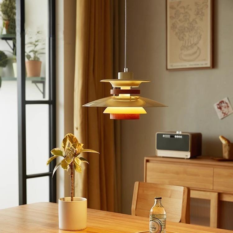 网红风丹麦吊灯日式设计师高档奶油风复古餐厅吧台PH5吊灯客厅