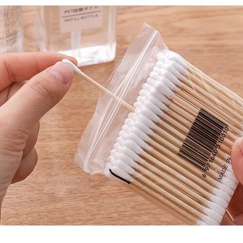 双头棉签棉棒一次性掏耳朵棉花签化妆清洁木棒棉球棉花棒2000只装