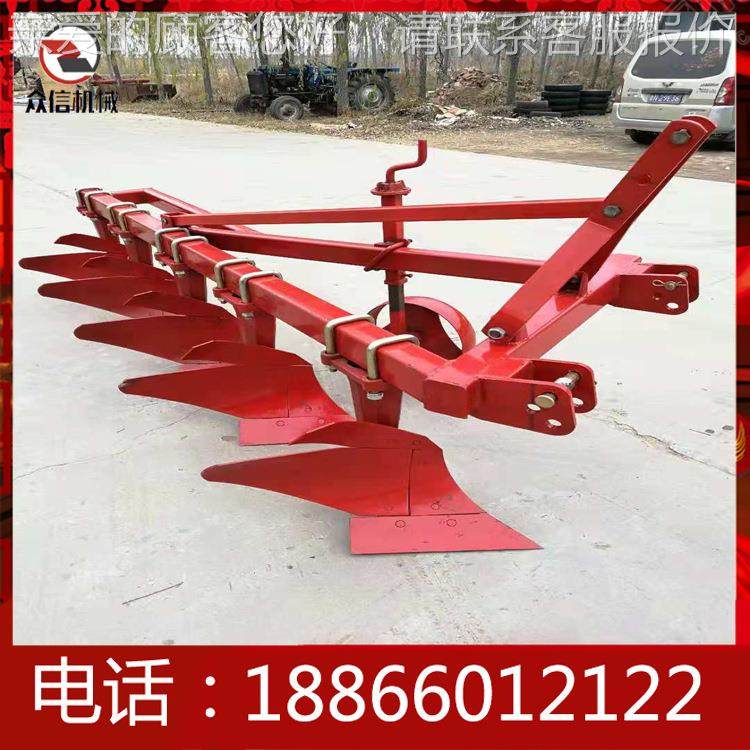 耕地小型农用轮拖拉机QTP带铧犁式犁耕地翻地3铧犁4四铧犁5铧犁