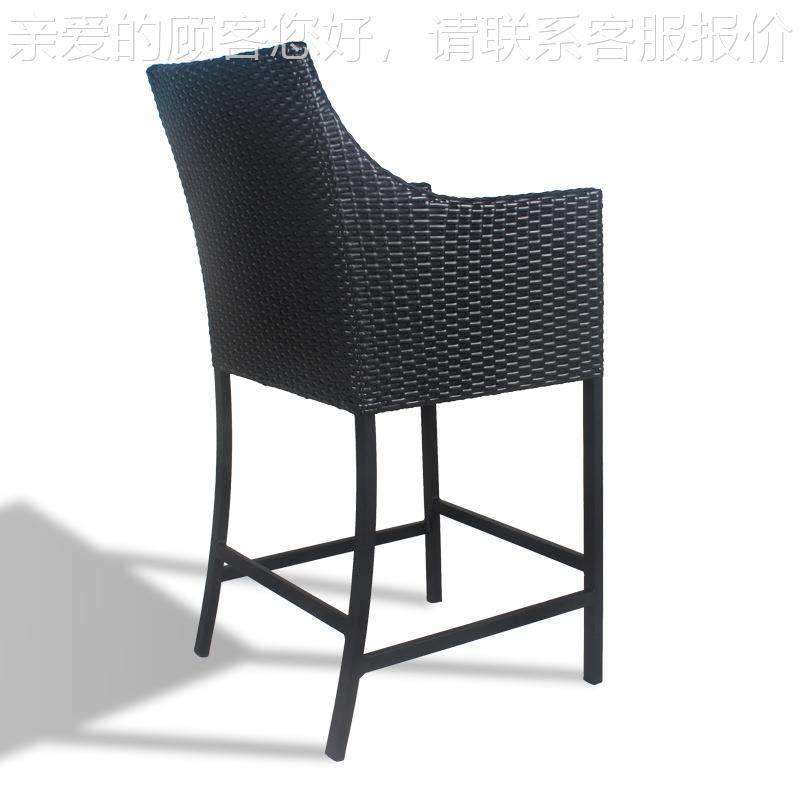 厂家户椅室外餐啡厅咖店高CF2841脚靠户背编藤外椅高脚吧台外椅,商业/办公家具,商用藤编家具,淘宝优惠券,粉丝福利购,淘宝优惠卷