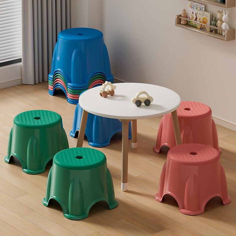 小凳子塑料板凳家用圆凳儿童凳加厚踩脚防滑胶凳脚踏宝宝洗澡矮凳,住宅家具,矮凳,淘宝优惠券,粉丝福利购,淘宝优惠卷