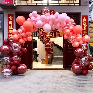 网红结婚现场拱门气球支架立柱开业气氛迎宾布置婚庆用品