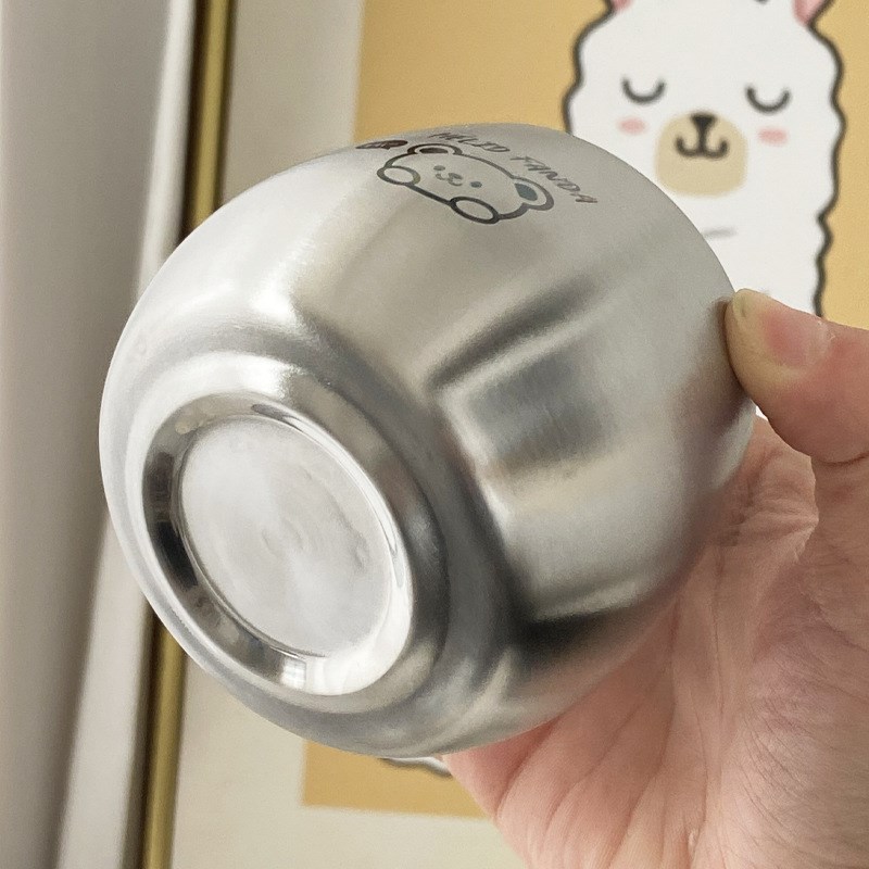 卡通不锈钢创意儿童水杯便携家用宝宝双层防烫牛奶杯加厚防摔杯子