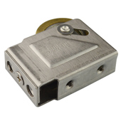 迪福德76型铝合金门窗滑轮老式 彩铝平移窗滚轮推拉窗户不锈钢铜轮