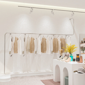 吊架陈列挂衣架女装 银色不锈钢新款 店上墙货架 店展示架落地式 服装