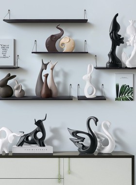 北欧家居装饰陶瓷摆件简约客厅桌面酒柜装饰品创意结婚礼物小摆设