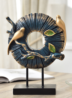 创意鹿摆件家居客厅酒柜电视柜装饰品工艺品开业礼品招财办公室