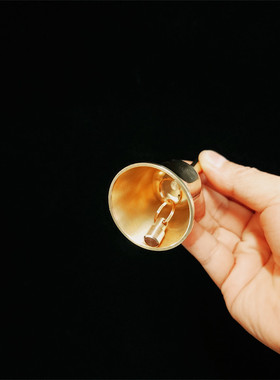 黄铜手摇铃三清铃会议呼叫铃铛提醒铃上课活动铃