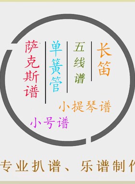 未闻花名萨克斯谱单簧管谱长笛谱小号谱小提琴谱伴奏皮皮萨克斯