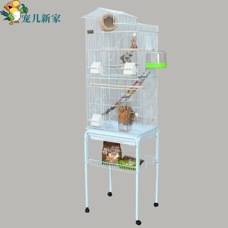 欧式豪华鹦鹉笼 鸟笼子虎皮牡丹八哥玄凤大号巨型 超大别墅繁殖笼