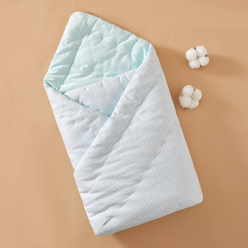 新生儿手工纯棉花抱被初生儿产房纯棉包被宝宝加厚保暖冬季盖被子