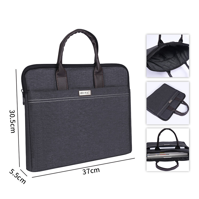 文件袋牛津布加厚会议资料文件包手提办公多功能电脑包公文袋定制