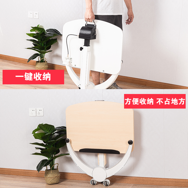 科瑞电脑桌懒人桌家用书桌简约小桌子简易折叠桌可移动升降床边桌