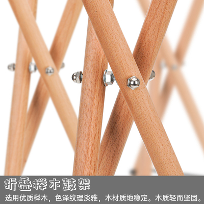 鼓架空灵鼓架实木鼓架色空鼓支架专业演奏鼓架手碟鼓架木架可折叠