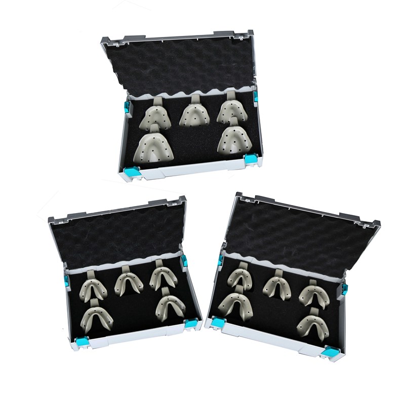 托盘无牙颌全口个性托盘一套15个上下颌德标