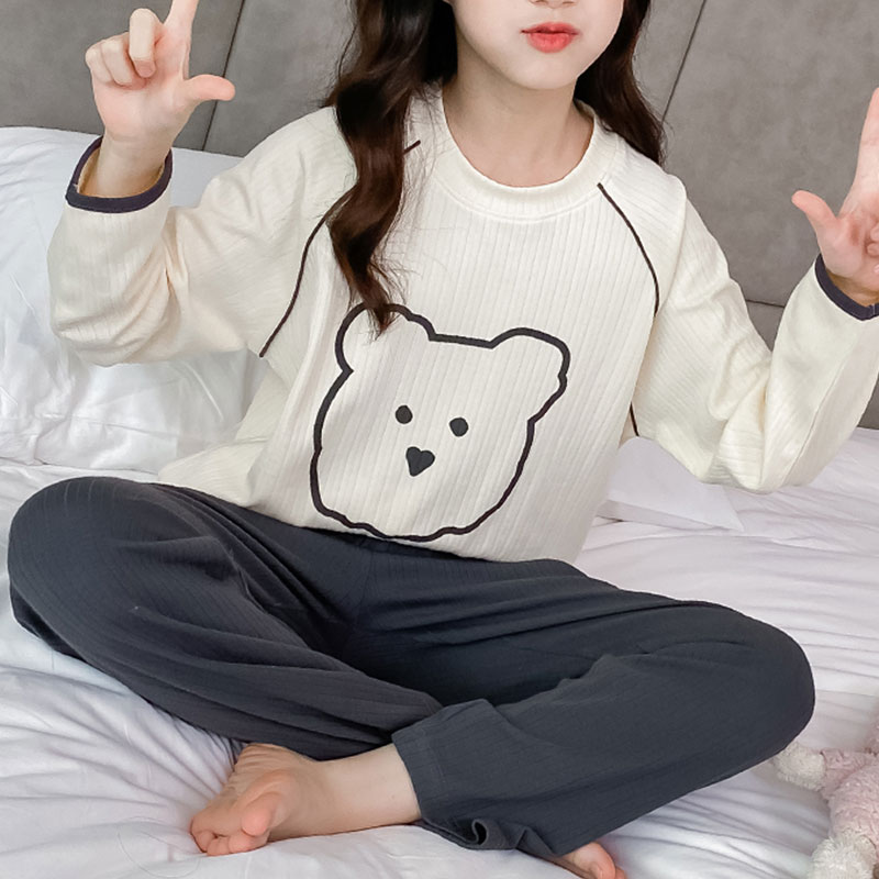 秋冬小码睡衣女xs矮个子150cm简约卡通小个子家居服套装2023新款