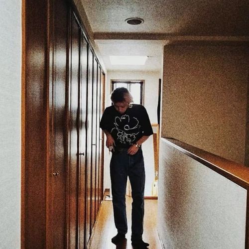 王有病工作室 220G轻薄高织不透!简约风卡通古着上衣男女短袖T恤