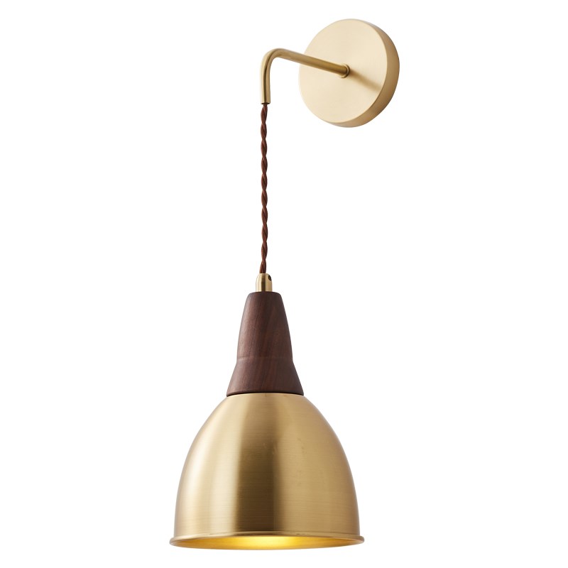 侘寂风壁灯实木客厅装饰商业咖啡馆日式民宿店铺设计师款复古墙灯