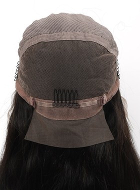 全手织许昌假发全蕾丝假发真发长发女真发蕾丝假发整顶头套wig