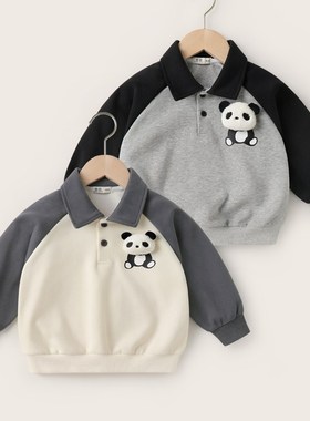 男童Polo领卫衣春装春秋新款童装儿童1岁3小童宝宝上衣秋季U14487