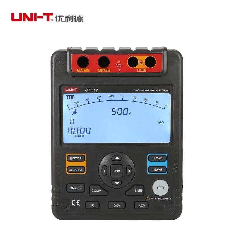 UNI-T优利德UT511/512/513/绝缘电阻测试仪数字兆欧表绝缘摇表