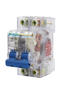 透明空气开关断路器 工地专用空开DZ47-63T 1P2P3P4P32A 63A 16A