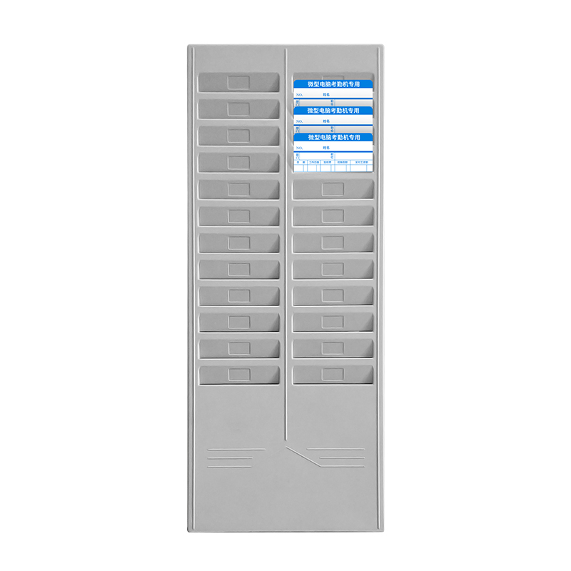 【考勤卡架子】 T960考勤机打卡钟员工考勤卡架子24位插卡槽塑 T9
