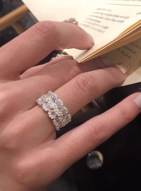 小众设计师简约花瓣戒指女高级感轻奢时尚开口戒生日礼物送闺蜜