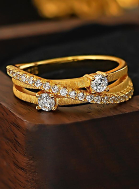 繁星点点上手显白戒指法式气质款