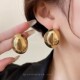 纯银耳钉金色耳环轻奢高级感2026新款 独特气质大气夸张耳饰女 爆款