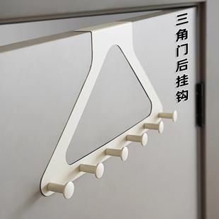 门后挂衣架三角挂钩衣柜外侧面挂架卧室直角门上免打孔转角挂衣钩